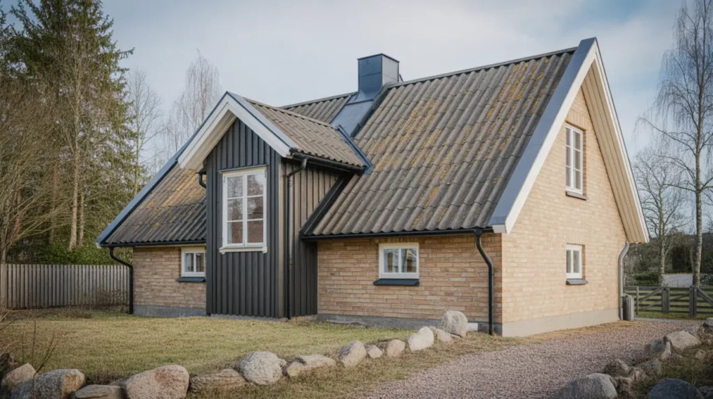 platsbyggd takkupa p kedjehus i bred ng sk rholmen
